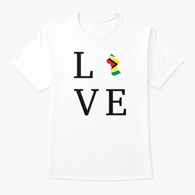 Guyana Love Black and color